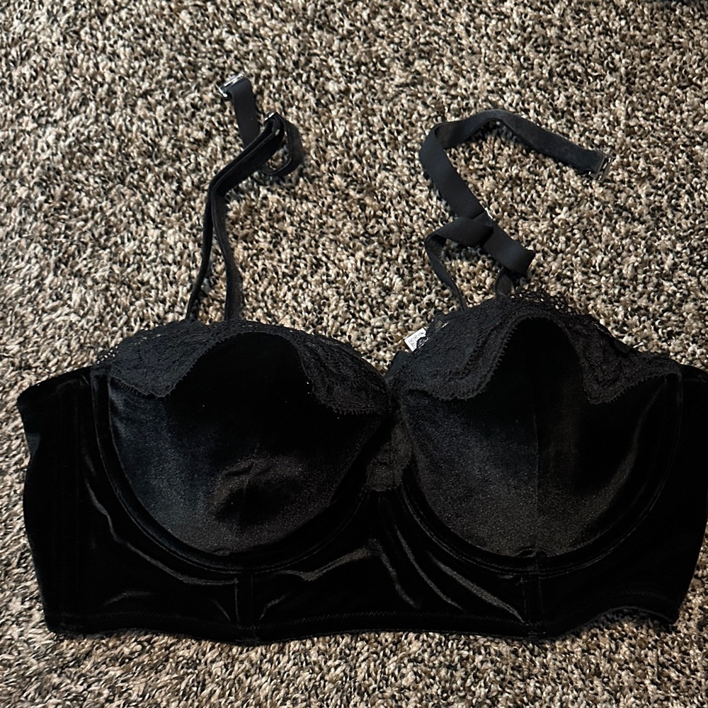 Victoria's Secret Black Velvet Bra